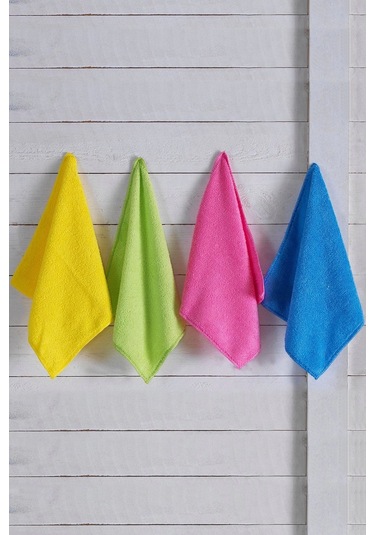 Nivemeshome Sunshine 4 Lü Asorti Mikrofiber Bez Çok Renkli