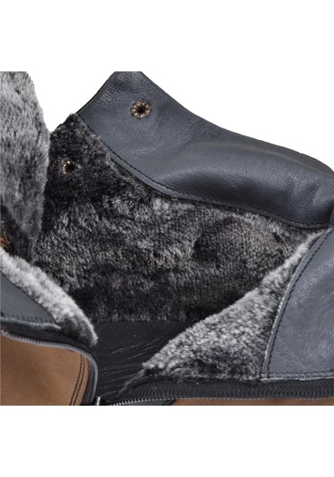 Tardelli Hakiki Deri İçi Kürklü Battal Boy Erkek Bot Trd-4351 Kum Nubuk KUM NUBUK