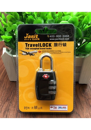 Dianziye Yüksek Dayanıklı Tsa335 3 Haneli Şifreli Çanta Kilidi - Pratik Ve Güvenli Seyahat Çözümü