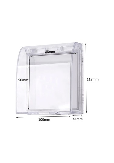 Priz Kapağı, Banyo Lavabo Islak Priz Koruma Kapağı, Sudan Koruyan Kapak, Açılır Kapanır, Priz Soket Koruyucu,