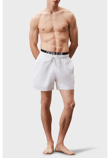 Calvin Klein Erkek Mayo Short Km0km01093 Ycd Beyaz Beyaz