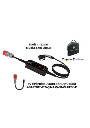 Bemis 11 - 22 Kw Pro Mobil Araç Şarj Aleti 5 M Bev-2331-0001