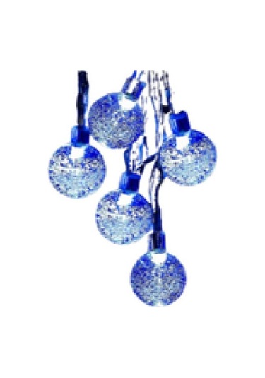 Açık Hava Güneş Bahçe Işıkları - Mavi 50led 7m/24ft