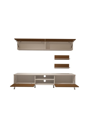 Decoraktiv Eko 5 Mdf Dvd Silver Tv Ünitesi Tv Sehpası Beyaz - Ceviz