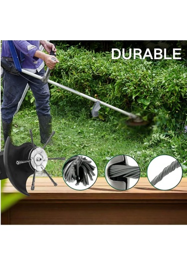 Monyee 6 İnç Çelik Tel Çim Kesme Başlığı, 5mm Açılıklı, Hafif Ve Dayanıklı, Li-pilli Makinalar İçin Orman, Bahçe Bakımı Aksesuarı