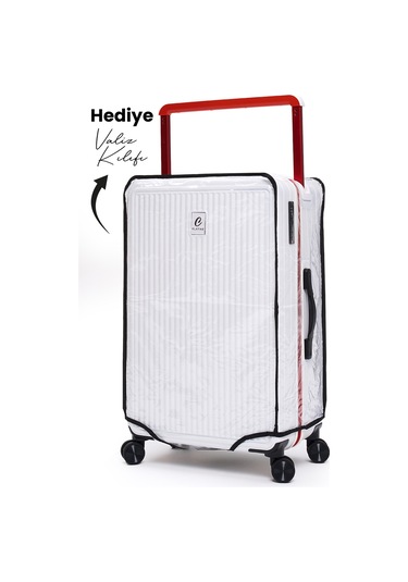 Elatae Vouge Exclusive Kabin Boy Ultra Strong Valiz Beyaz V10737 Beyaz