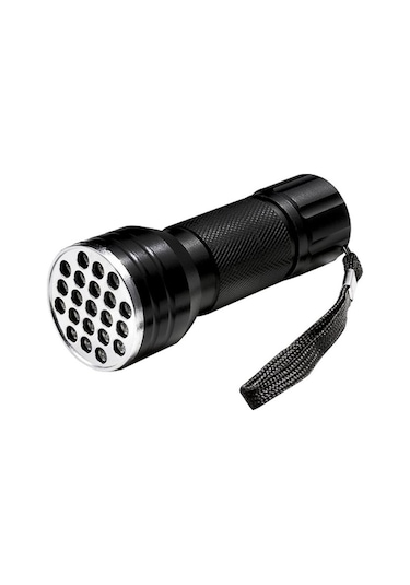 Monte Lua Uv Fener 21 Led Para Kontrol Ultraviyole Fener Mor Işık Siyah