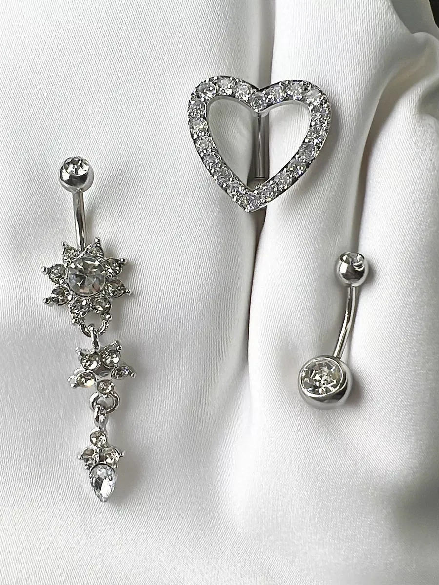 İ&beauty Göbek Piercingi, 3 Parçalık Set 178240217 Gri