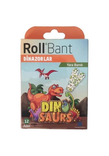 RollBant Dinazorlar Yara Bandı 12 Adet
