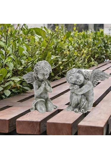 Suntek 2 Adet Melek Heykelleri Koleksiyonu Otel Festivali