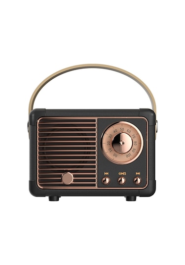 Springsun Hm11 Pembe Vintage Mini Bluetooth Hoparlör - Taşınabilir Radyo, Tf Kart Desteği, 3w Güçlü Ses, 10m Bluetooth Mesafesi