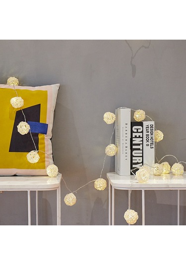 Sepak Takraw Işıkları Led Dize Işıkları Noel Çocuk Odası Dekorasyon Işıkları Tatil Işıkları Sıcak Beyaz