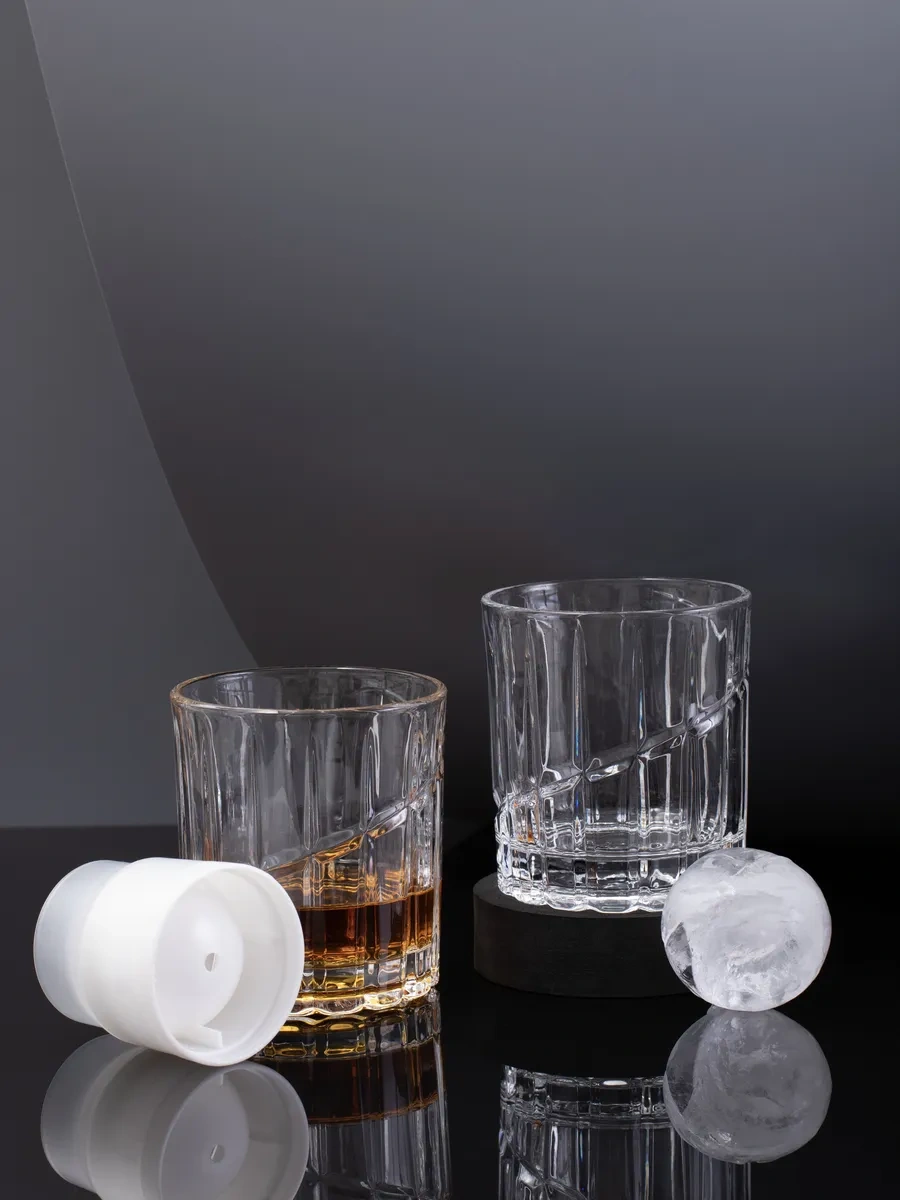 Aura Of Bohemia Dönen Cam Buz Kalıplı Bardaklar 2 Adet 266508734 Beyaz
