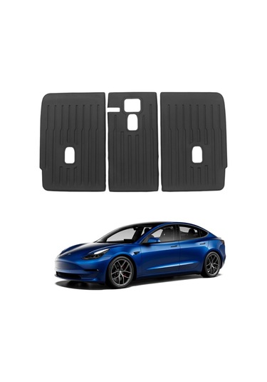 Tesla Model Y Arka Koltuk Kauçuk Paspası Seti , 5 Veya 7 Koltuk İ