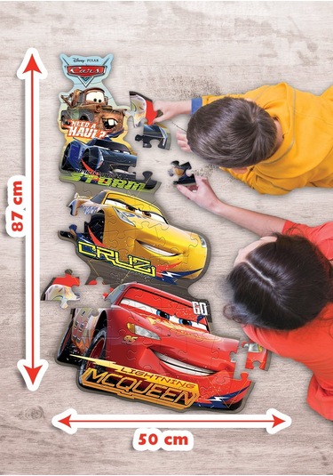 Disney Cars (Arabalar) Xl Dev Yer Puzzle/Yapboz (52 Parça)