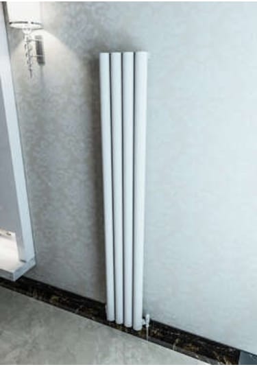 Warma Ula Dikey Alüminyum Radyatör 275x1800 Pütürlü Beyaz Ral 9016