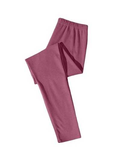 Kadın Alt Pantolon Yüksek Bel De Kadife Skinny Fit Uzun Yoga Pantolonu Mor Kırmızı Mor - Kırmızı