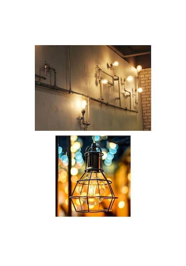 Sylvanıa 7w 55w G125 Rustik Led Ampul 2500k 3 Adet - Filamentli Led Lamba