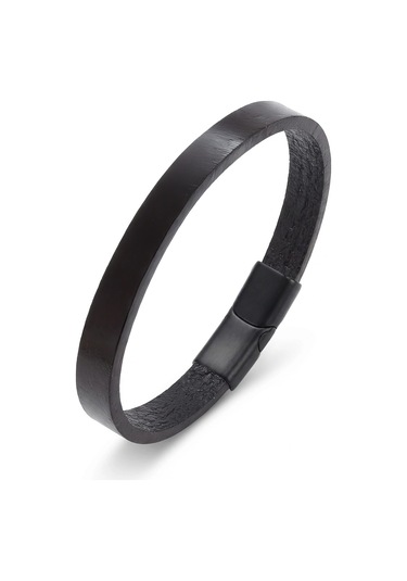 Moncuk Design Siyah Pu Deri Zamak Erkek Bileklik 33513b16d2 Çok Renkli
