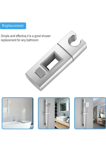 Yedek El Duş Braketi Kare, Ayarlanabilir El Duş Braketi 30 18mm Krom