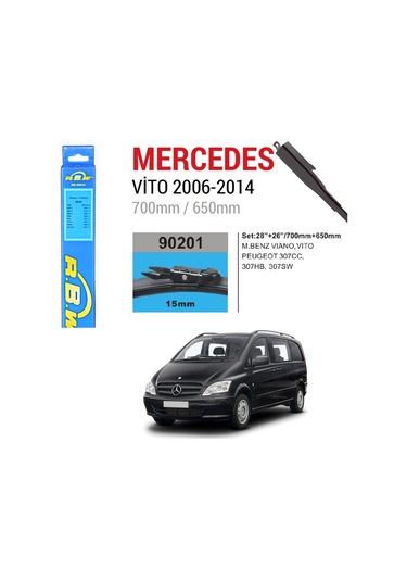 Mercedes Vito Rbw Muz Silecek Takımı 2006-2014