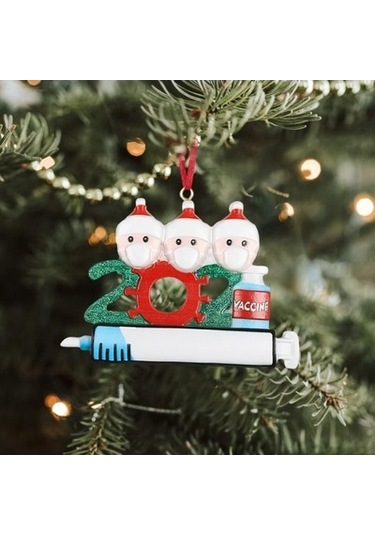 Lijinxu Reçine Noel Kolye Hatıra Hediyeleri Noel 3 Kafa Için