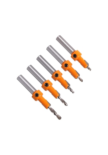 Jinchao-router Bitleri, 1pcs 8mm Shank Counterk Router Bit Set Vidalı Çıkarma Yıkımı Freze Kesici, Ev Ve Dıy Renk: 5pcs
