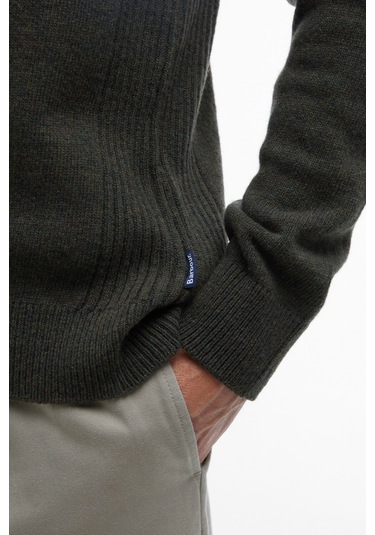 Barbour Holden Half Zip Kazak Ol91 Olıve Marl-ol91 Olıve Marl Haki