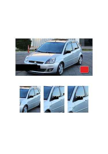 Ford Fiesta Mk5 2 Kapı Uymaz Batman Yarasa Ayna Kapağı Parlak Siyah Abs 2006 2007 2008