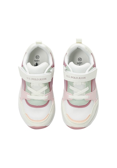 U.s. Polo Assn. Lesser 5fx Beyaz Kız Çocuk Spor Ayakkabı 000000000101948829 Beyaz-Pembe