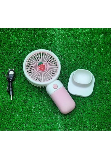 Periboia Sevimli Tasarımlı Telefon Tutuculu El Fanı