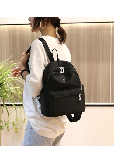 Tl-016 Kadın Sırt Çantası - Siyah 40g Geo Black