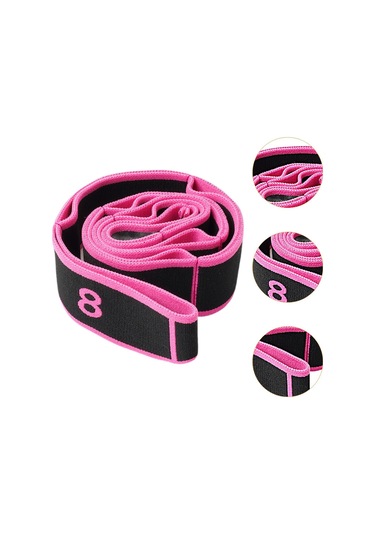 Suntek Jimnastik Yetişkinler Tekvando Siyahı Için Streç Siyah Direnç Bandı Siyah