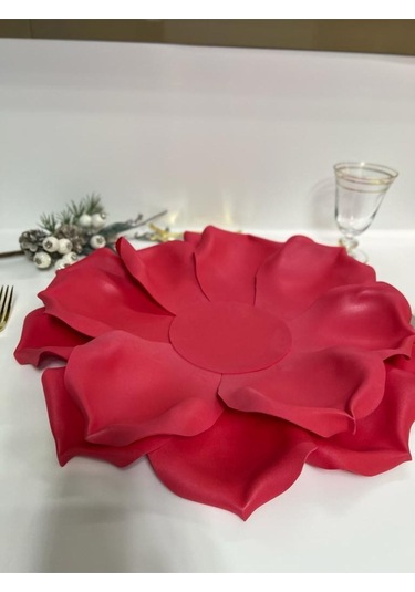 Eva Lateks Supla Amerikan Servis Kırmızı Gül Tasarım Kırmızı
