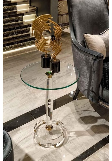 Dulda Akrilik Magnolia Sehpa Şeffaf