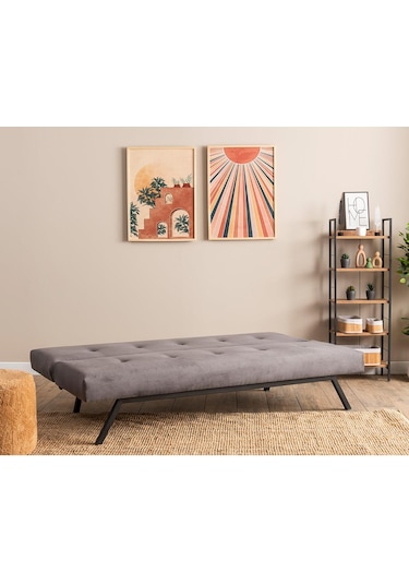 Pafu Zola Üçlü Yataklı Koltuk - Soho Gri