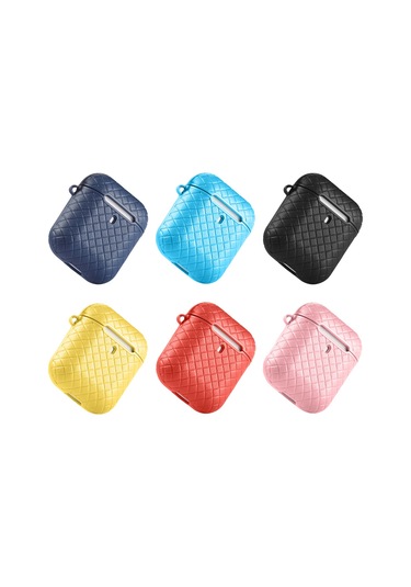 Springsun Hafif Ve Şok Emici Tpu Kılıf - Airpods 1/2 İçin Renkli Koruma Kılıfı Kırmızı