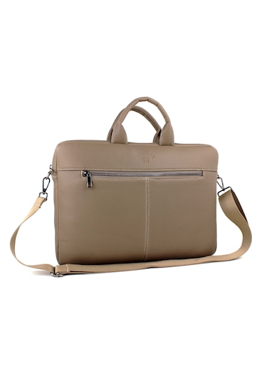 Kadın Vizon Dosya Notebook 15,6 Inç Laptop Ve Evrak Çantası Vizon