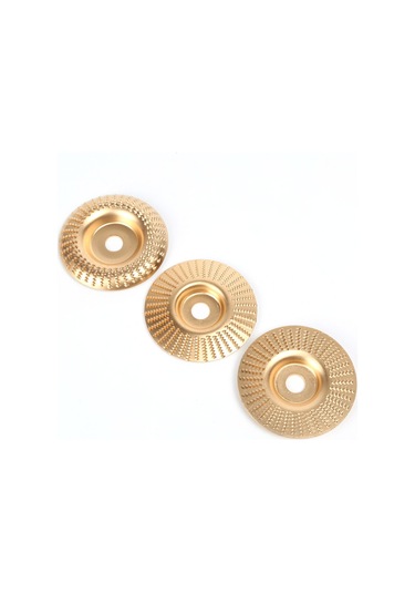 Reedark Ahşap Zımpara Ve Parlatma Diskleri Seti - 3 Parça Altın Renkli Karbon Çelik Açılı Ve Kavisli Yüzeyler İçin Gümüş