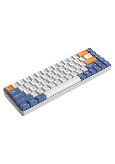 AIGO A68 Starry Blue Yellow Switch (İngilizce) Mekanik Kablosuz Klavye