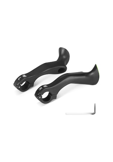 Samdoo Büyük Boy Bisiklet Yardımcı Kolları - Nilon Malzeme, 16.4cm Boyut, Tamir Anahtarı Dahil Siyah