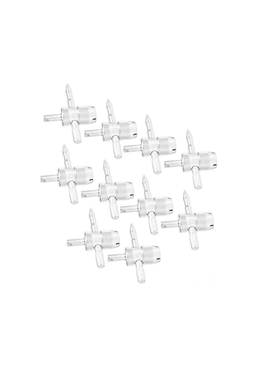 Reedark 10 Adet Alüminyum Lastik Valf Çekici Anahtarı - Araba, Motosiklet Ve Bisiklet İçin Dayanıklı Multifonksiyonlu Tamir Aracı