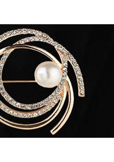 Gümüş Kadın Broş Pin Sahte İnci Taklidi Zarif Kazak Şal Atkılar Klip Göğüs Pin Charm Elbise Dekorasyon Giyim Süsleme Düğün Parti Takı Gümüş