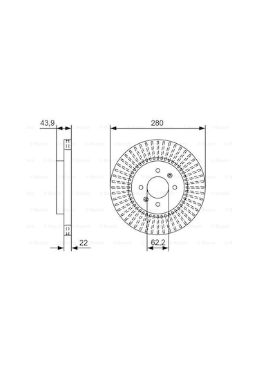 Kia Stonic 1.4 2017-2022 Bosch Ön Disk 2 Adet