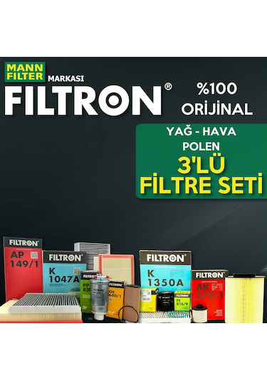 Toyota Corolla Uyumlu 1.6 Mann Filtron Filtre Bakım Seti 1997-2001 (E11)