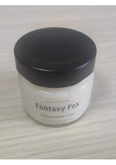 Fantasy Fox Ahşap Fitilli Kokusuz Mum 241319530 Beyaz