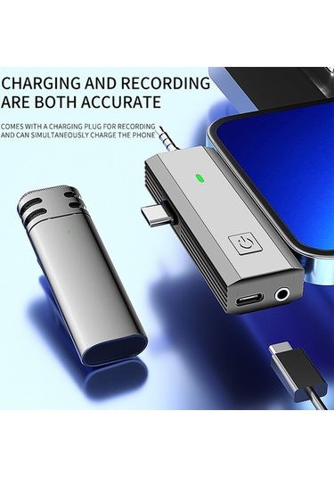 Novahub Kablosuz Mini Lavalier Mikrofon - Tip-c Uyumlu, 360 Yönlü, Gürültü Azaltma, Youtube & Facebook Canlı Yayın İçin S17 Model