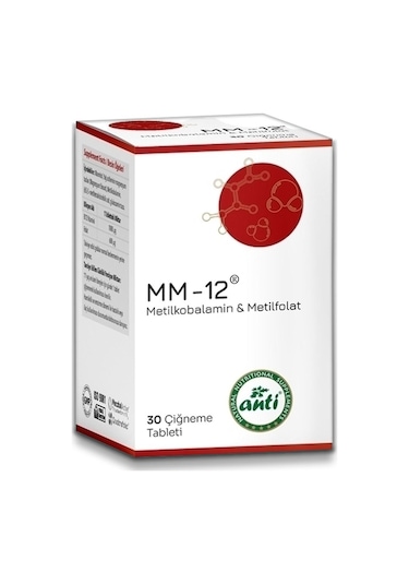 Anti Mm-12 Metilkobalamin Çiğneme Tableti 30 Tablet