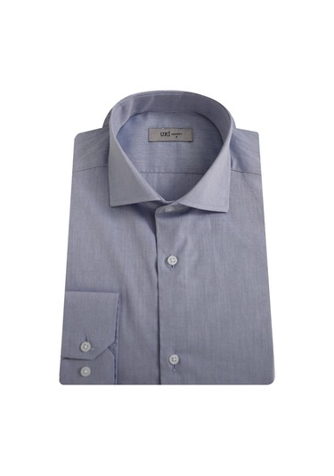 Uki Koyu Mavi Comfort Fit Uzun Kol Gömlek Koyu Mavi