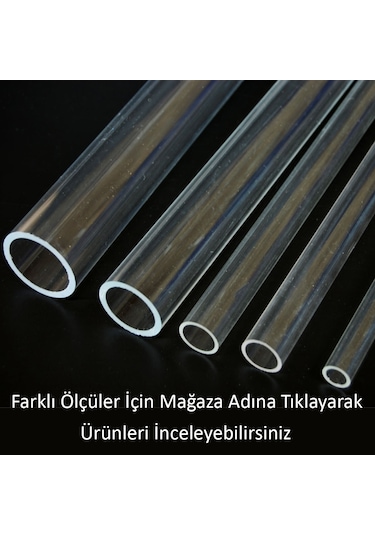 Pleksi Boru Şeffaf Akrilik Tüp Saydam 60 X 3 Mm 553153403